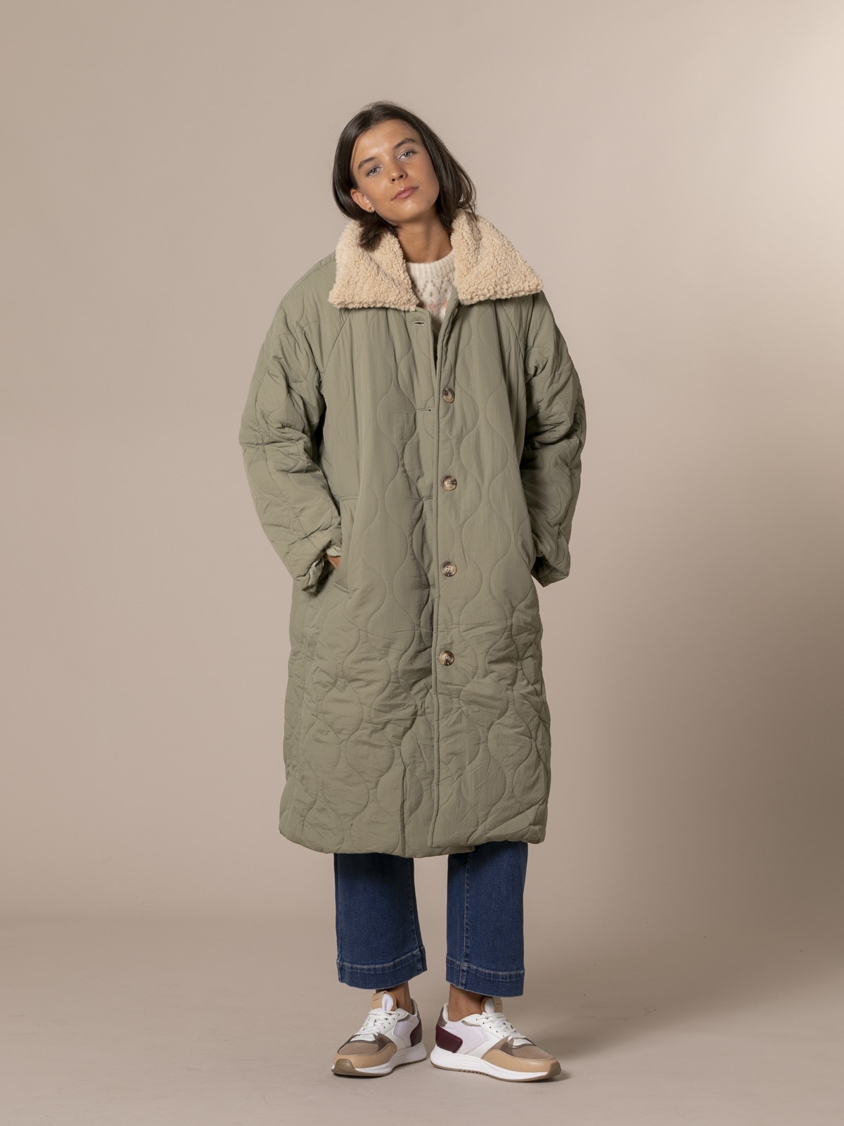 abrigo impermeable mujer