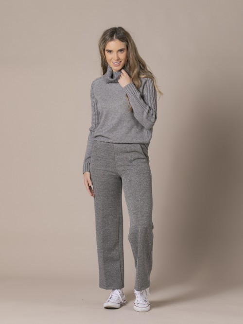 Woman Culotte trousers with pockets Grey Claro