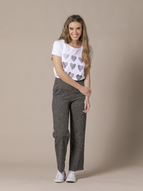 Woman Culotte trousers with pockets Grey Dark