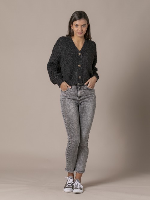 Woman Denim trousers Grey