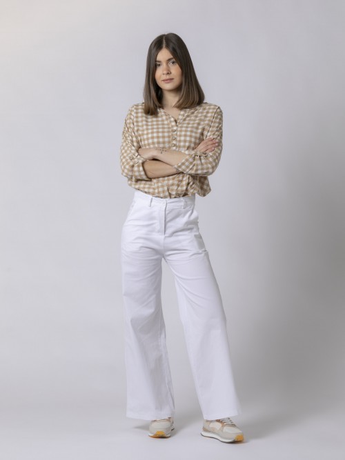 Woman Pockets culotte pants White