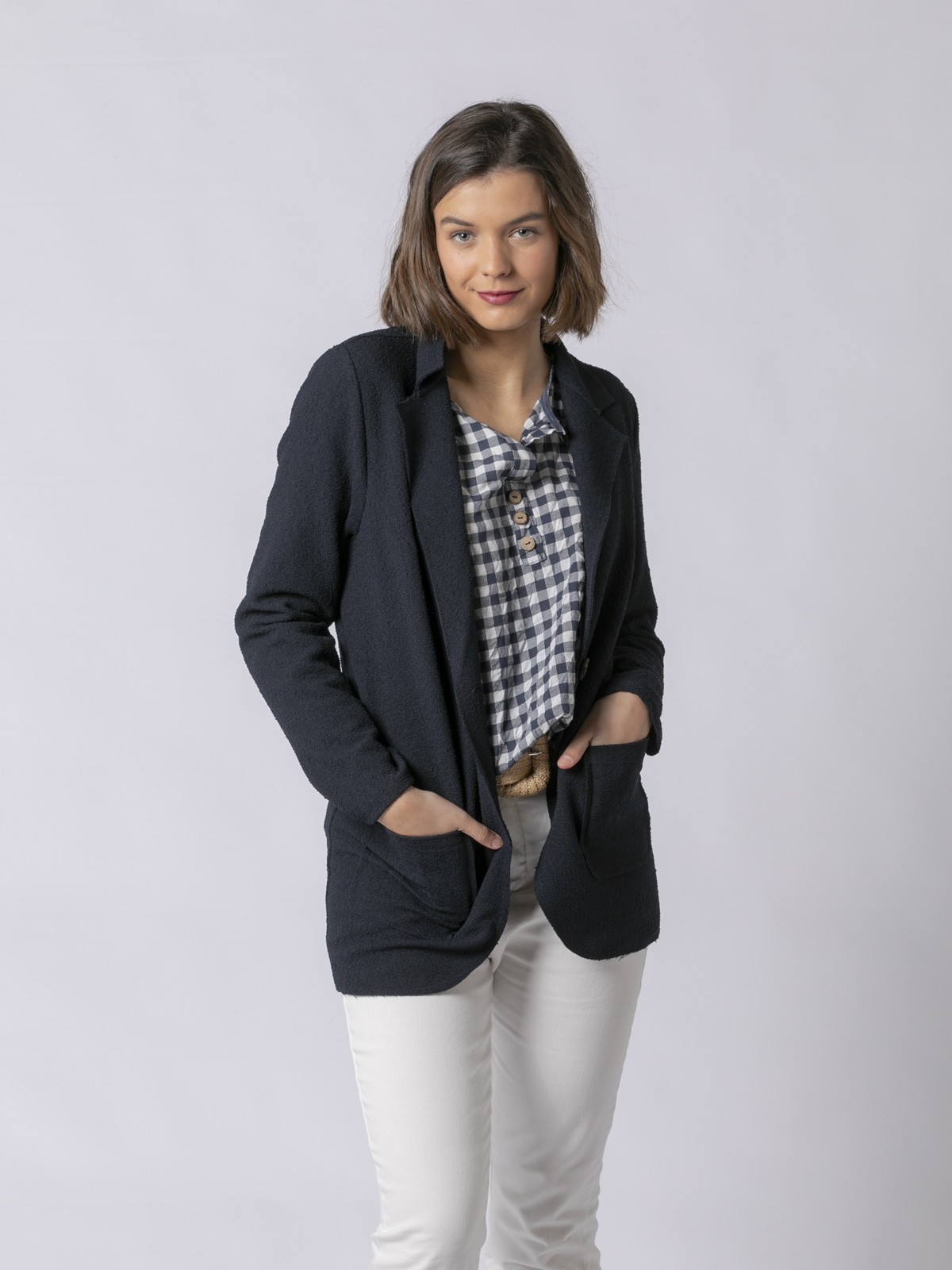 Blazer mujer confort tex Azul Marino