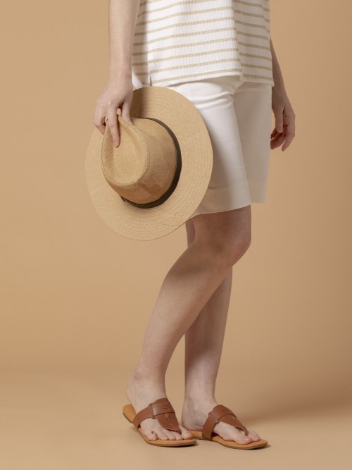 Woman Panama Hat Camel