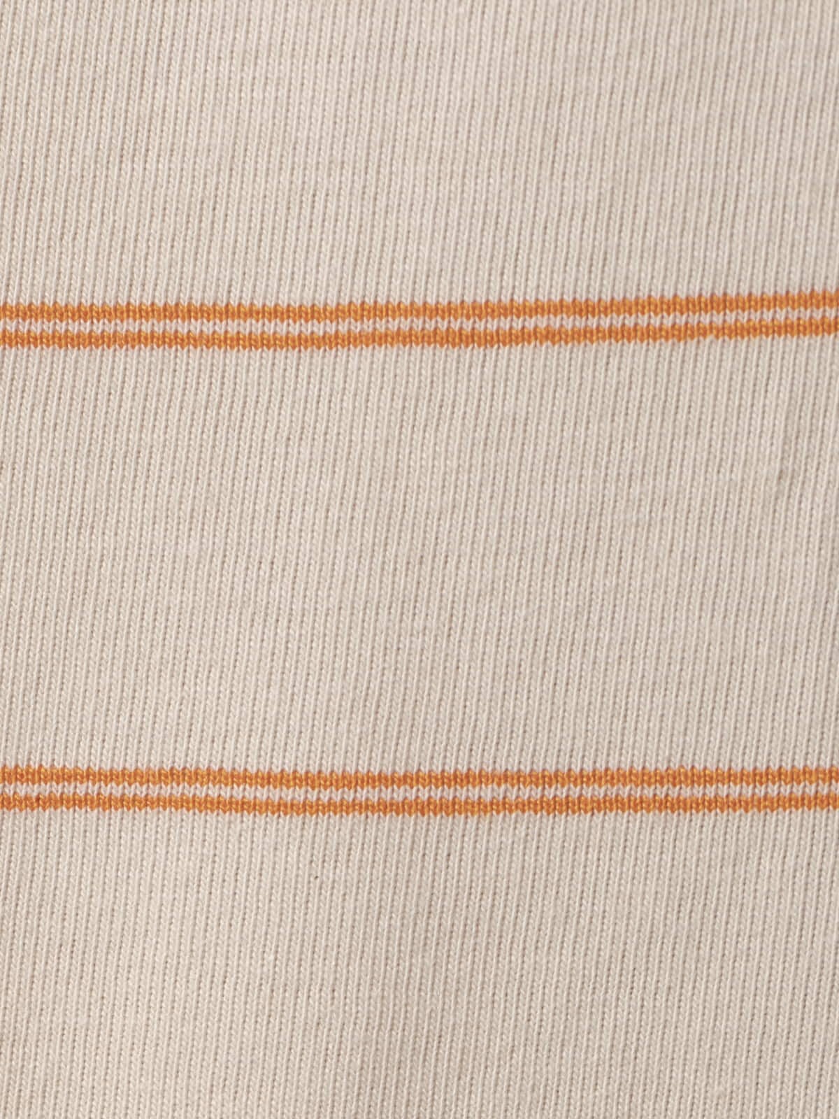 Woman Organic cotton striped T-shirt Orange