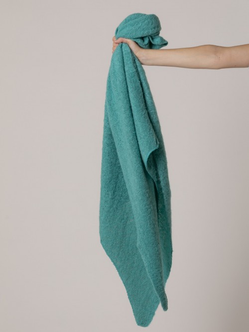 Woman Super soft terry scarf Turquoise
