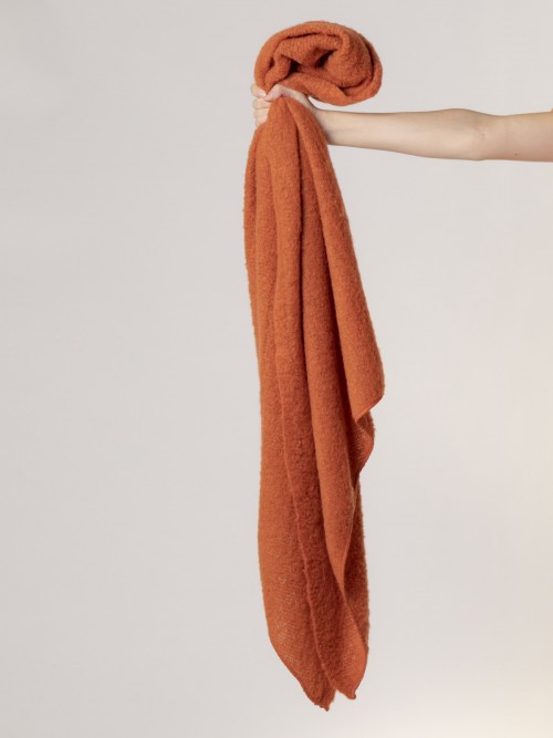 Woman Super soft terry scarf Orange