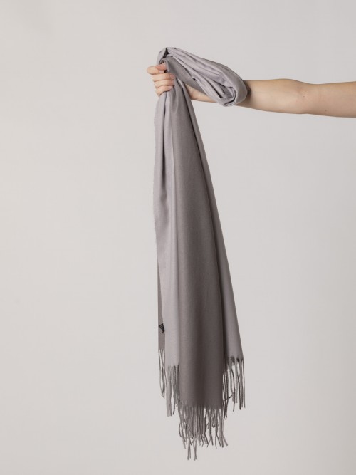Woman Soft double-sided scarf Stone
