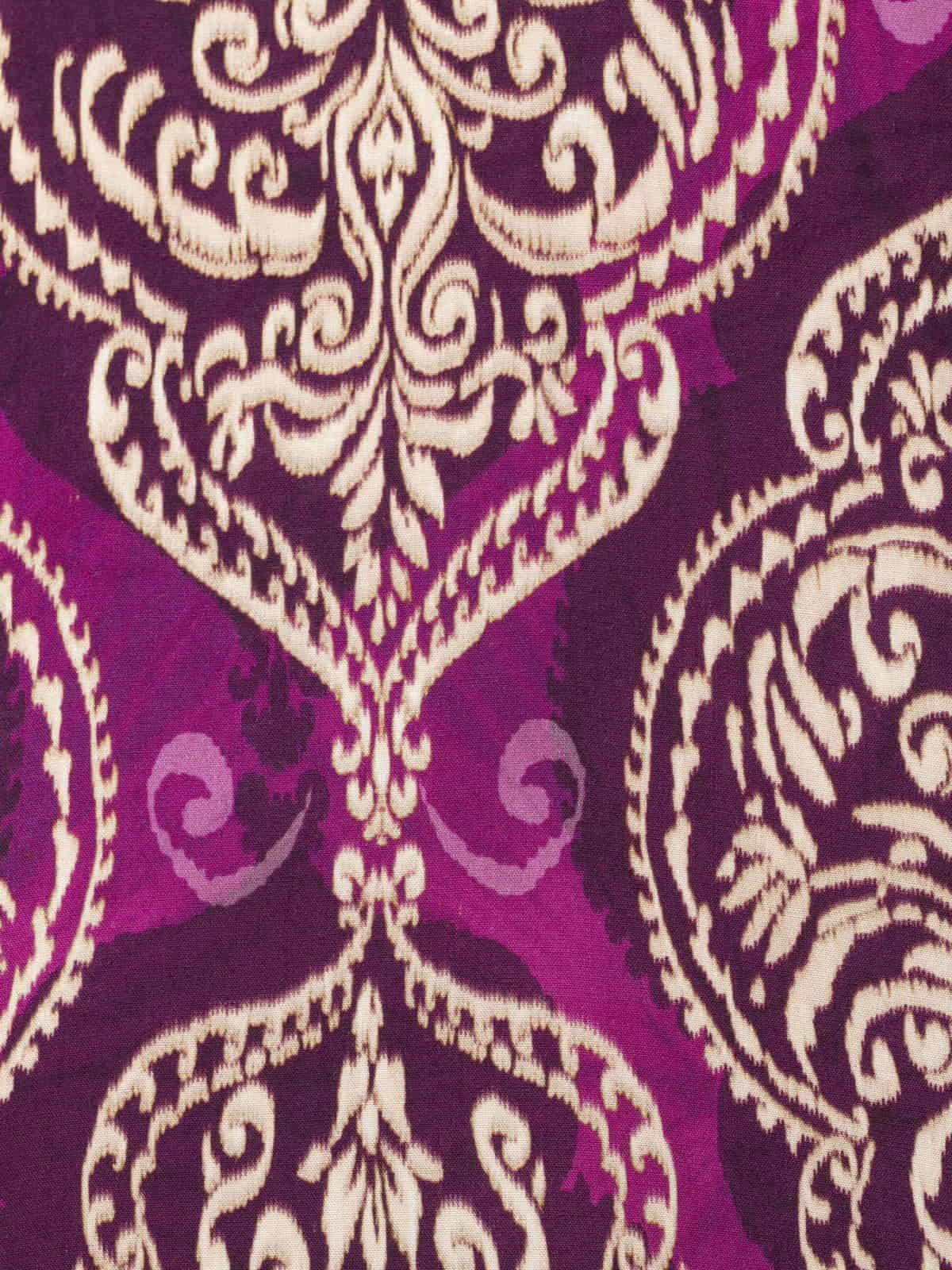 Woman Printed fluid dress Violet