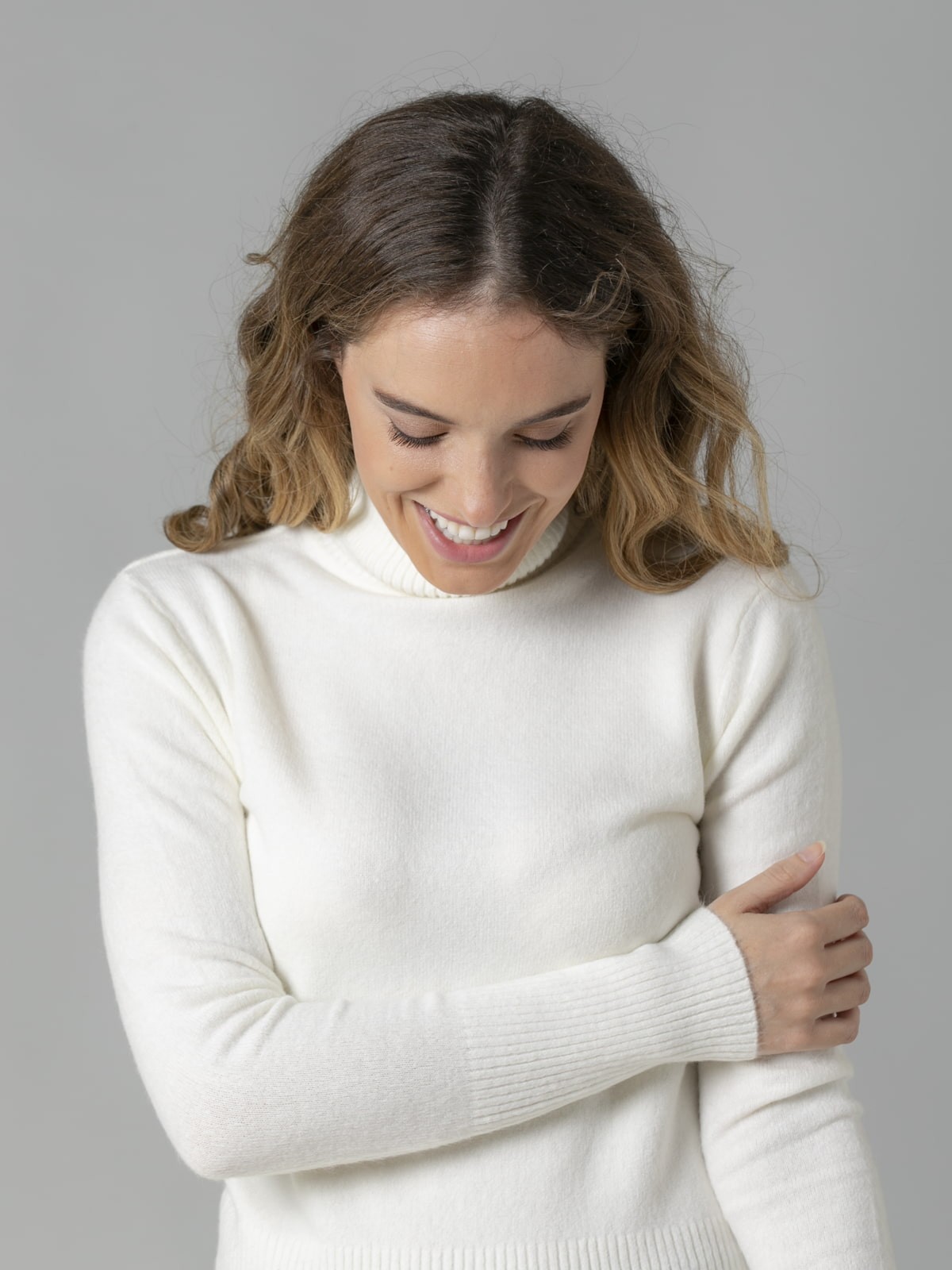 Repeat Cashmere Cashmere Jumper pink flecked casual look Fashion Sweaters Cashmere Jumpers 