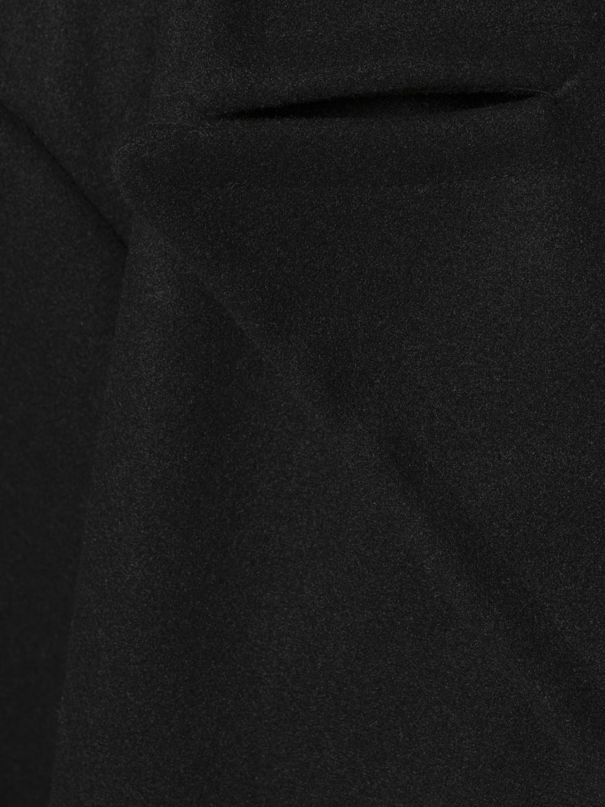 Woman Double button cloth coat Black