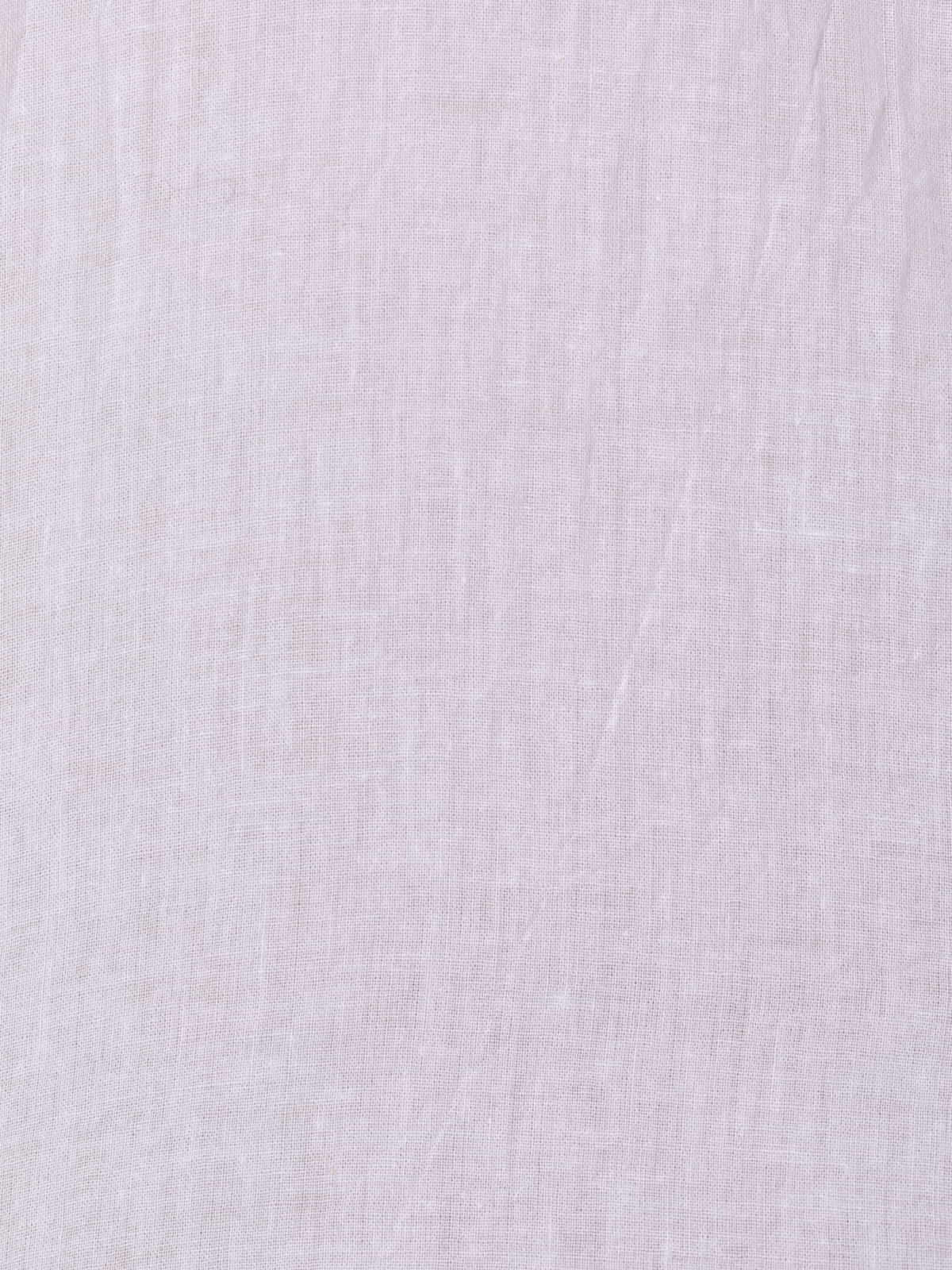 Woman 3-button cotton voile blouse  White