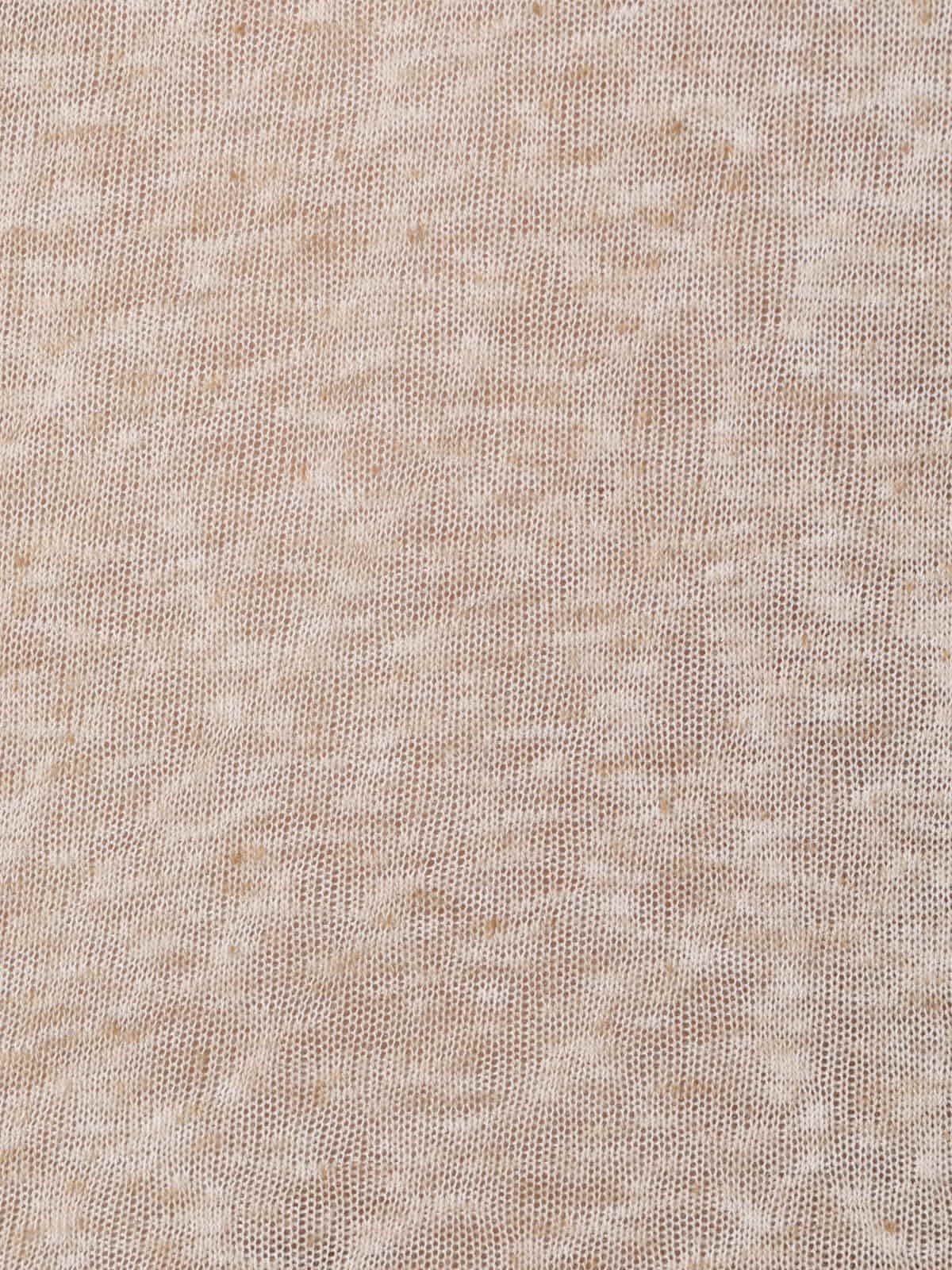 Woman Oversize linen V-neck T-shirt  Beige