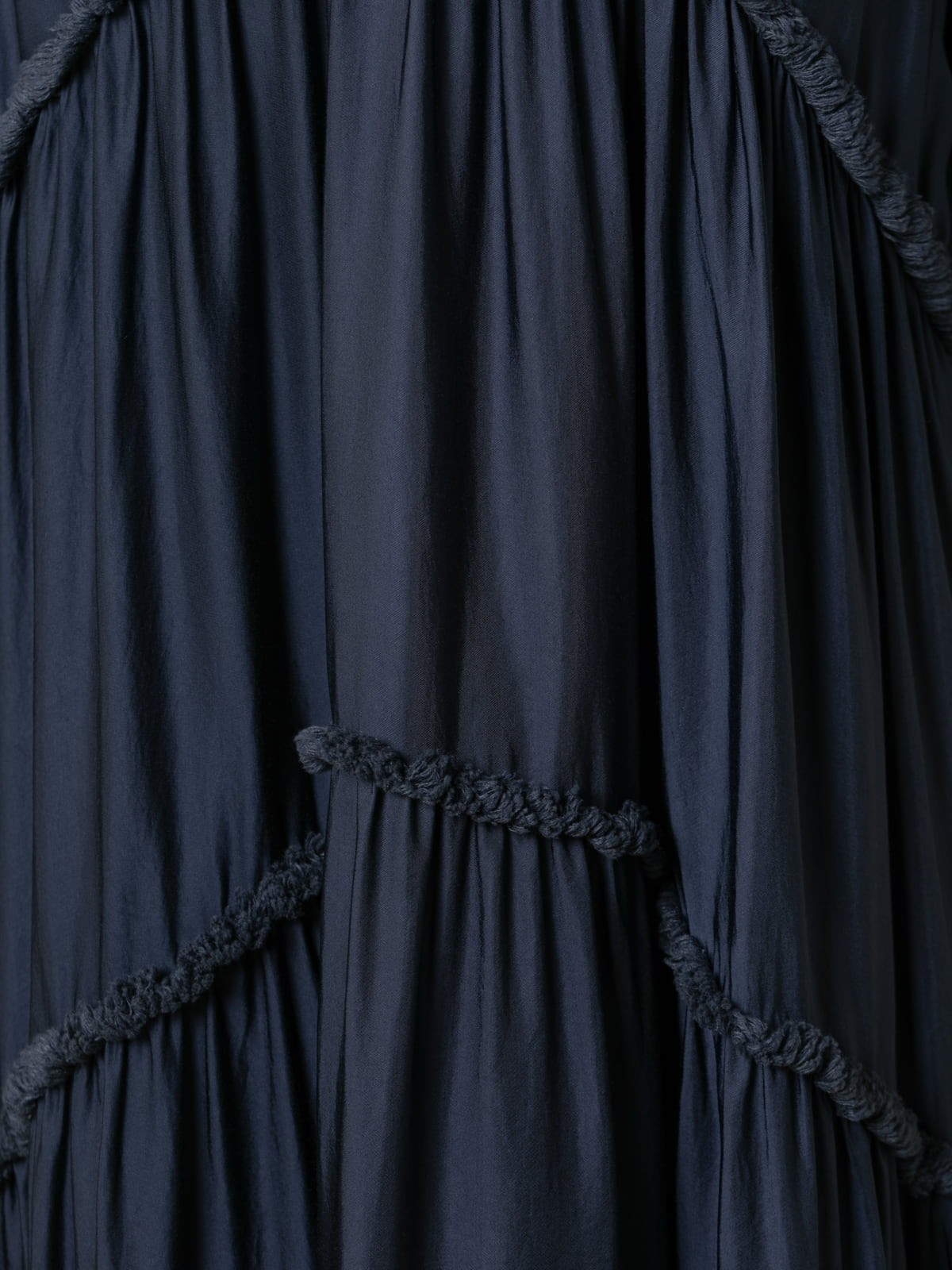Woman V-neck silk dress  Blue