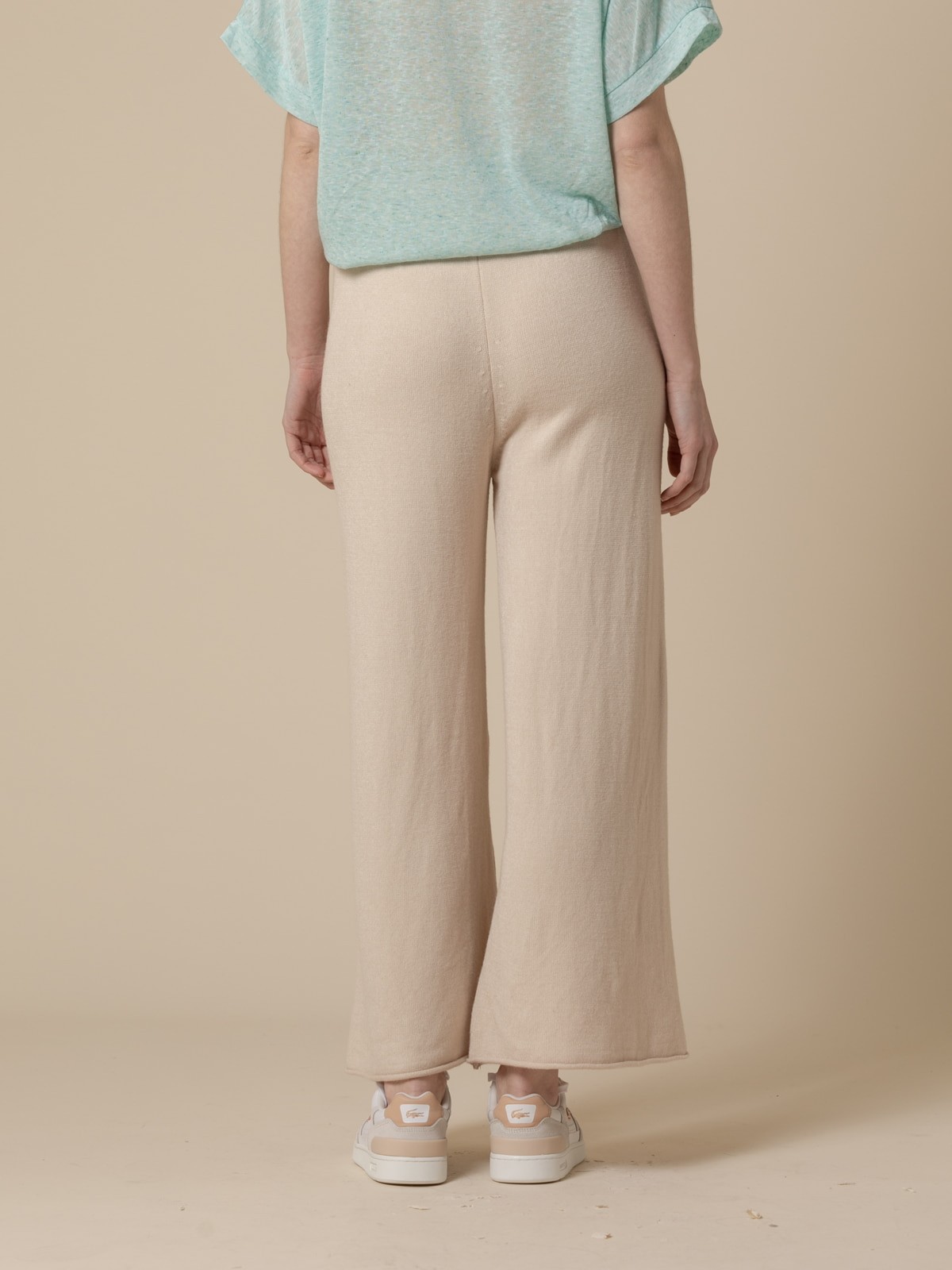 Woman SWETT JERSEY TROUSERS  Beige