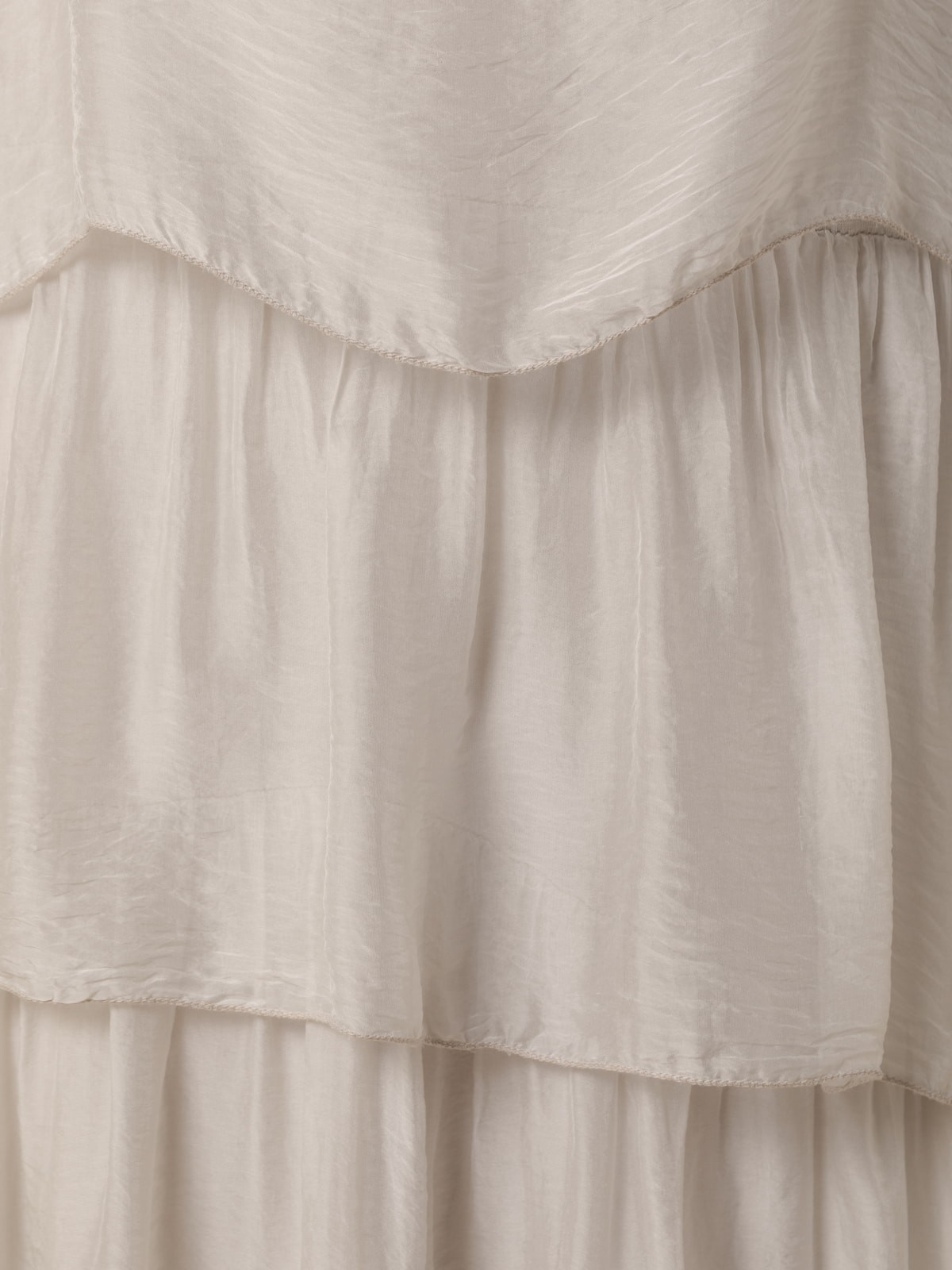 Woman Long silk party dress  Beige