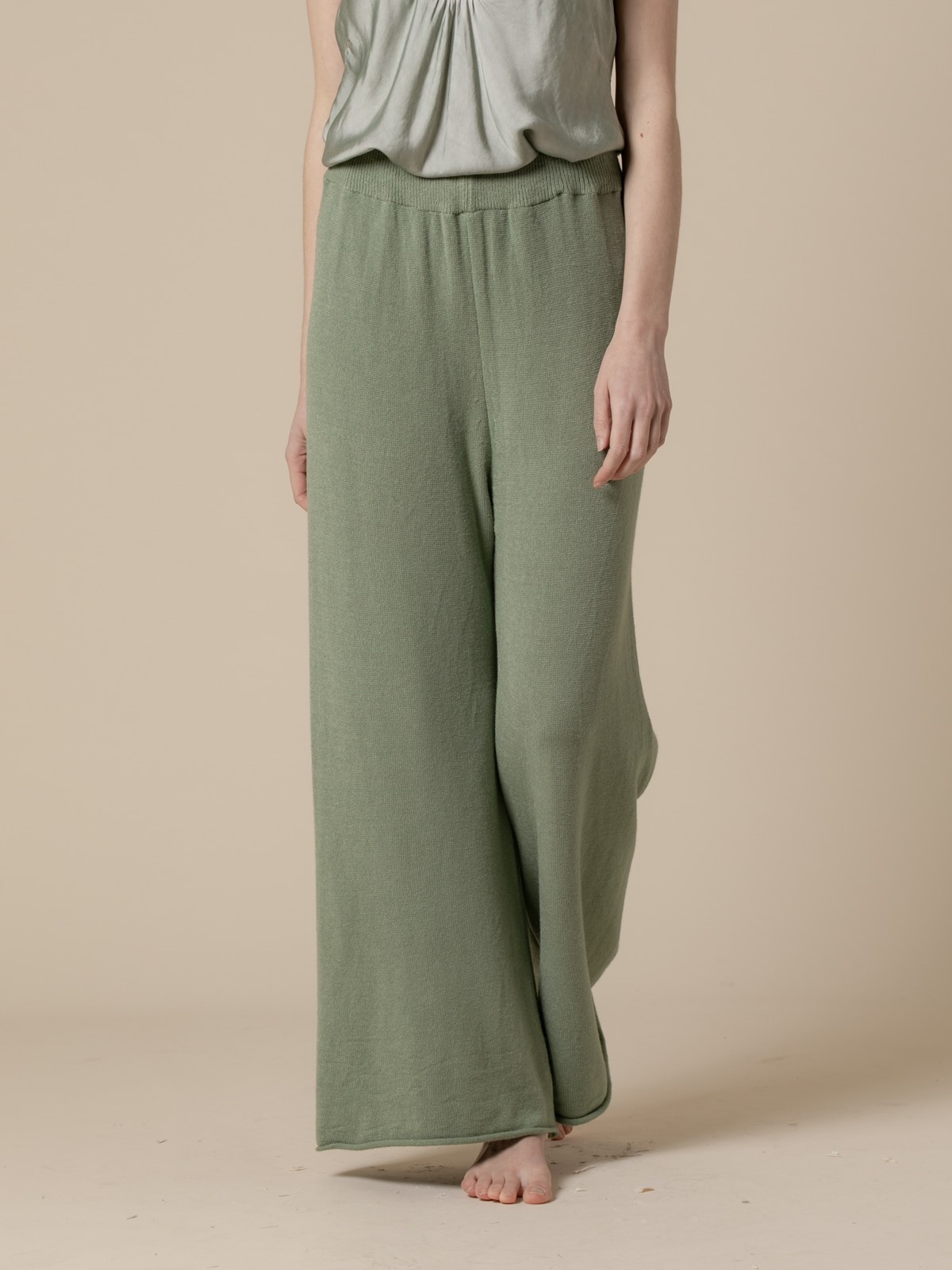 Woman SWETT JERSEY TROUSERS  Khaki