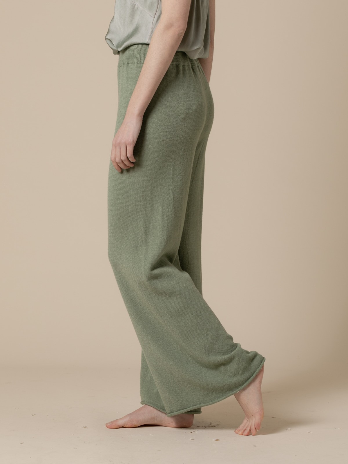 Woman SWETT JERSEY TROUSERS  Khaki