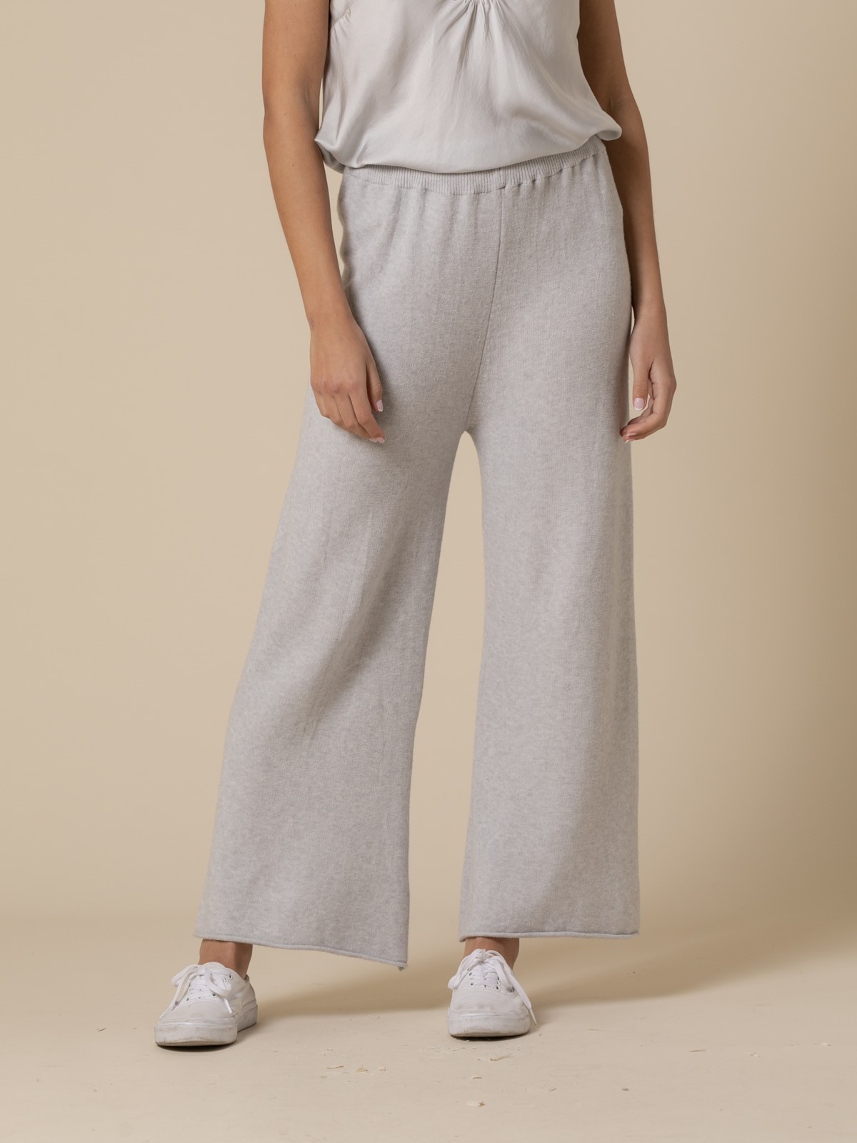 Woman SWETT JERSEY TROUSERS  Grey Claro