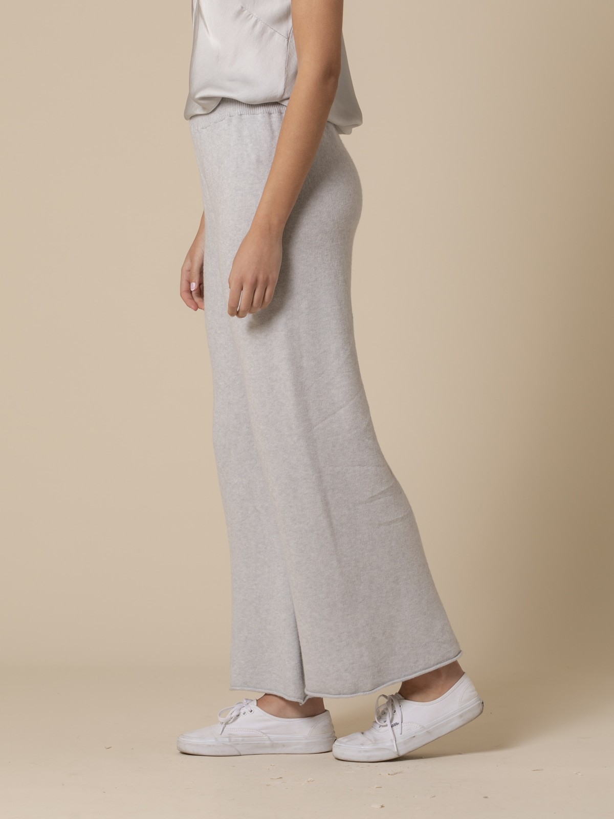 Woman SWETT JERSEY TROUSERS  Grey Claro