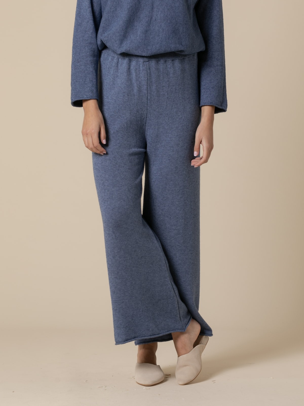 Woman SWETT JERSEY TROUSERS  Blue