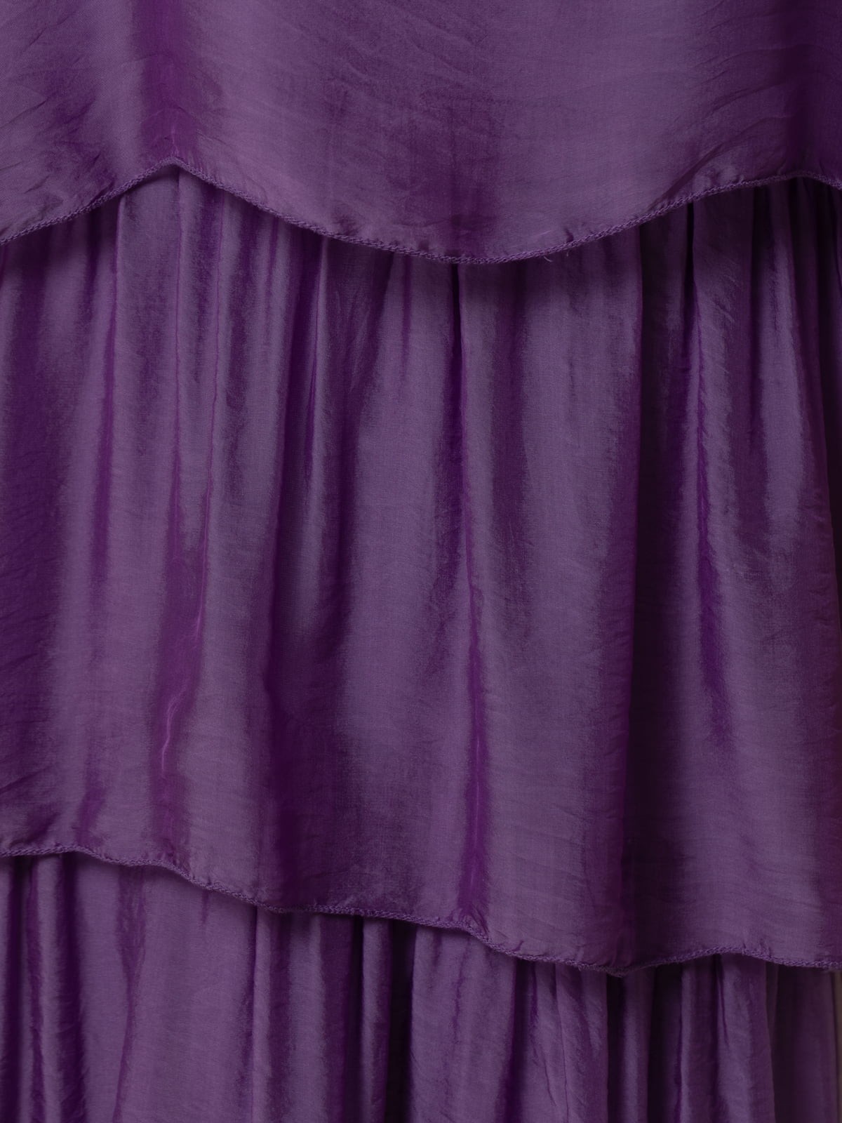 Woman Long silk party dress  Violet