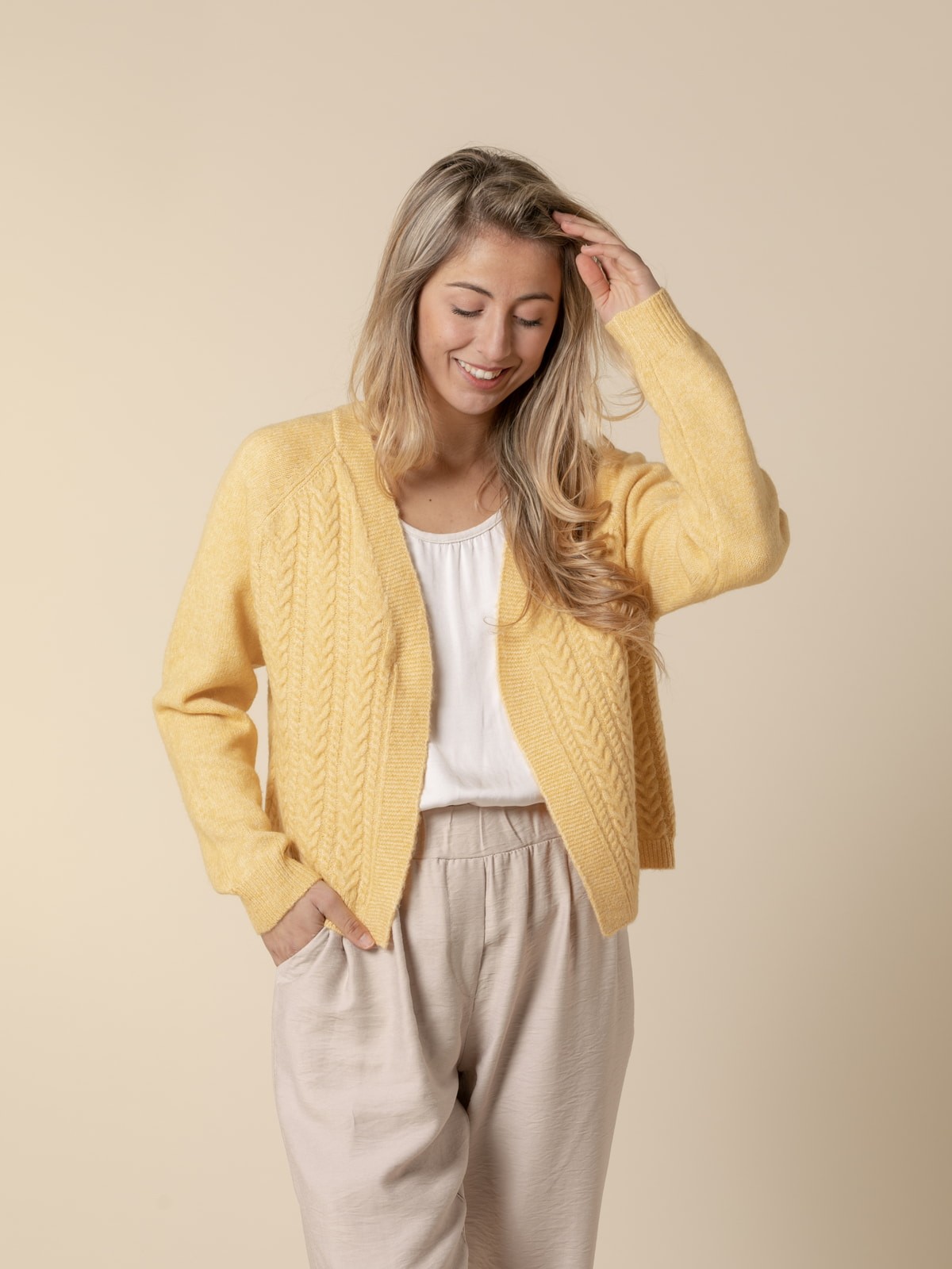 Woman Soft touch knit vest Amarillo