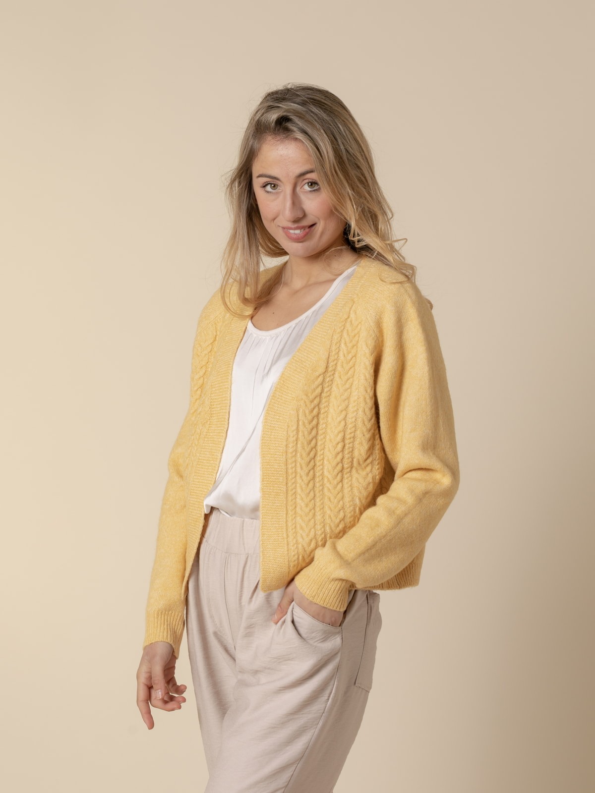 Woman Soft touch knit vest Amarillo
