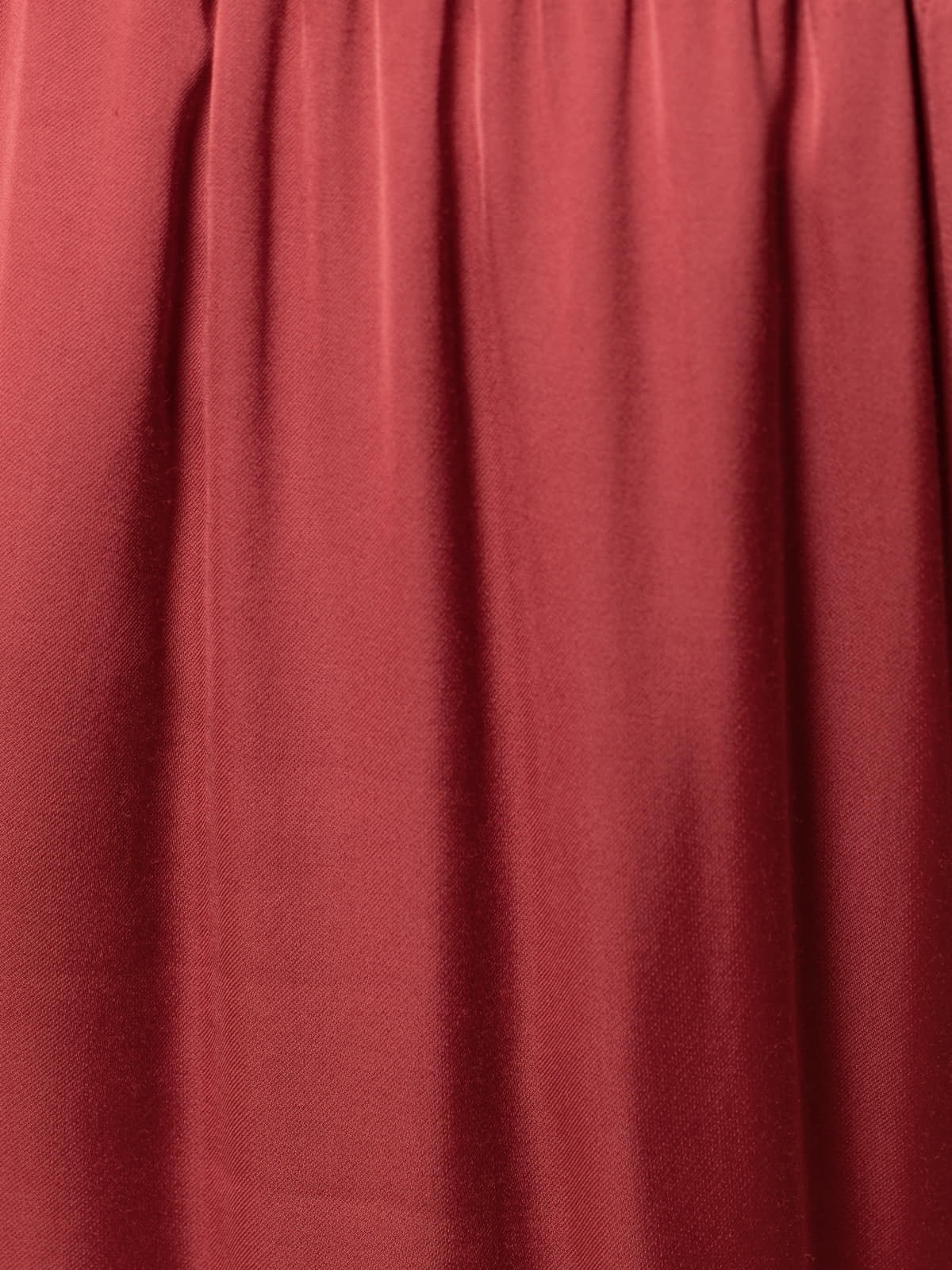 Woman Vegetable satin pants with pockets  Bordeaux