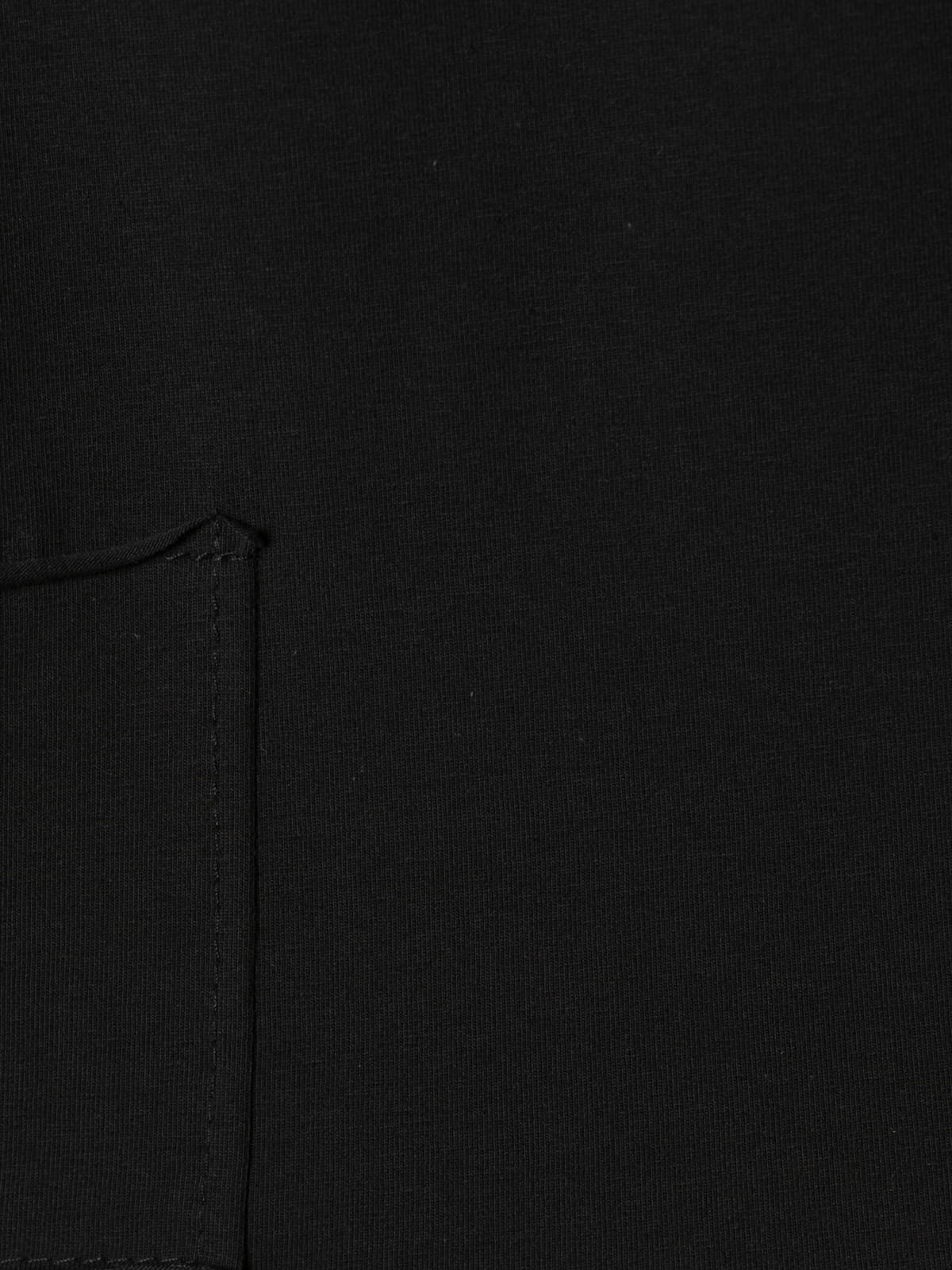 Woman Oversize fine fleece T-shirt  Black