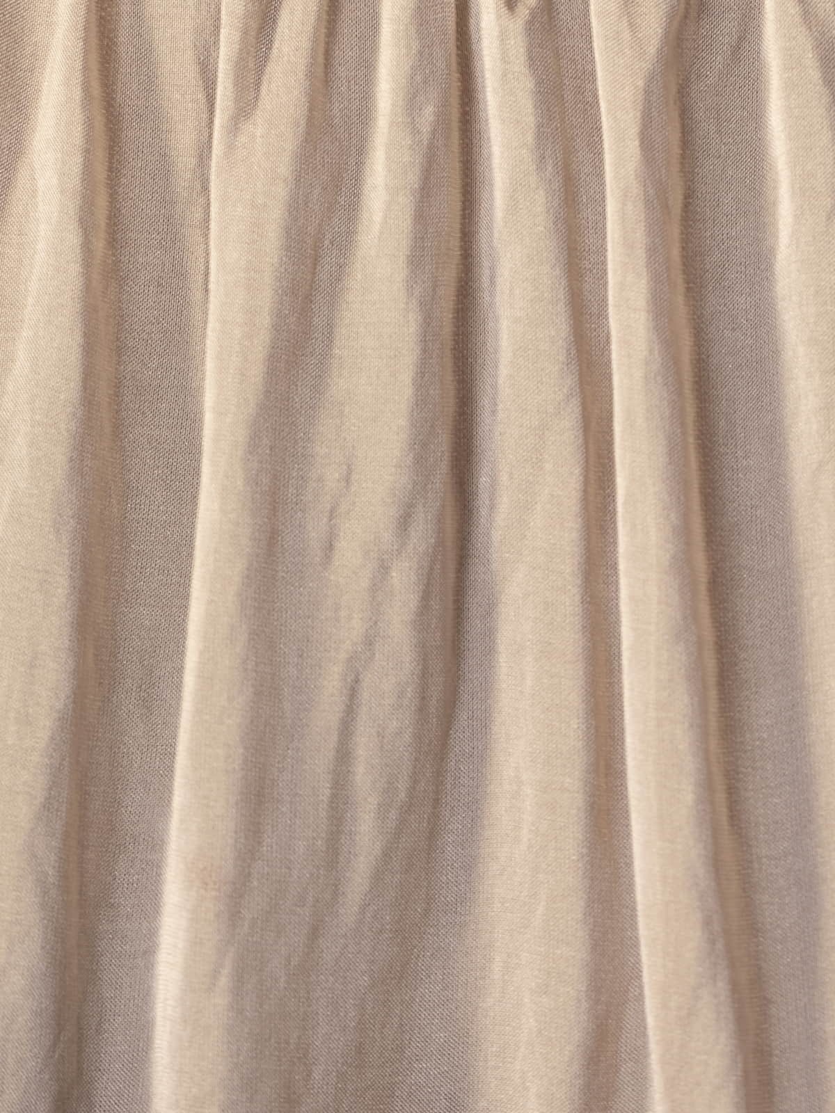 Woman Flowy long-sleeved silk blouse Taupe