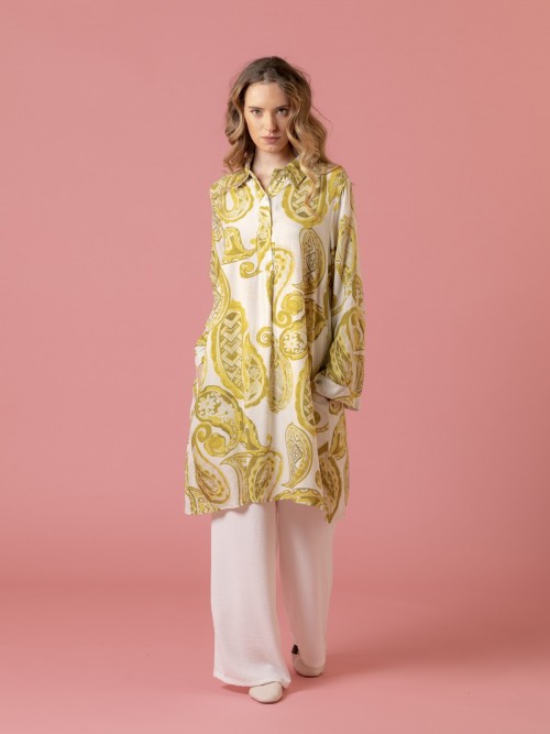 Woman Paisley print shirt dress  Lima