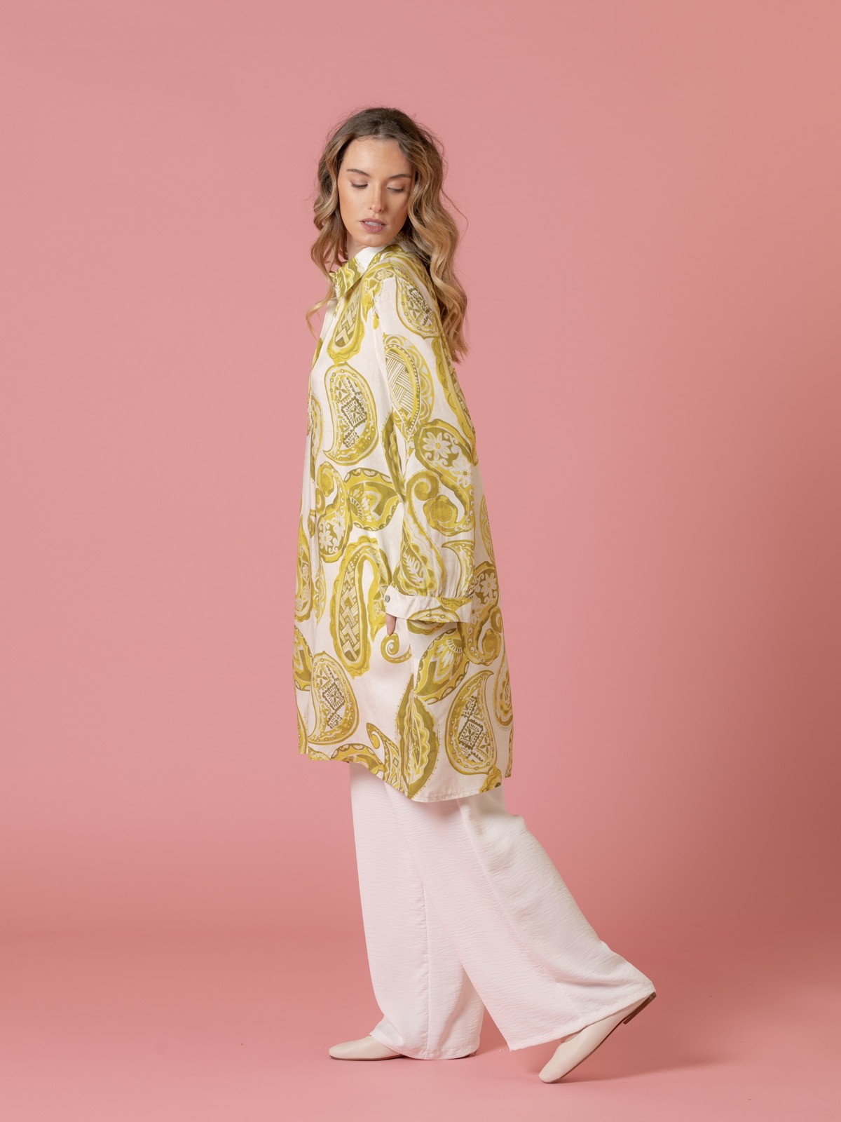 Woman Paisley print shirt dress  Lima