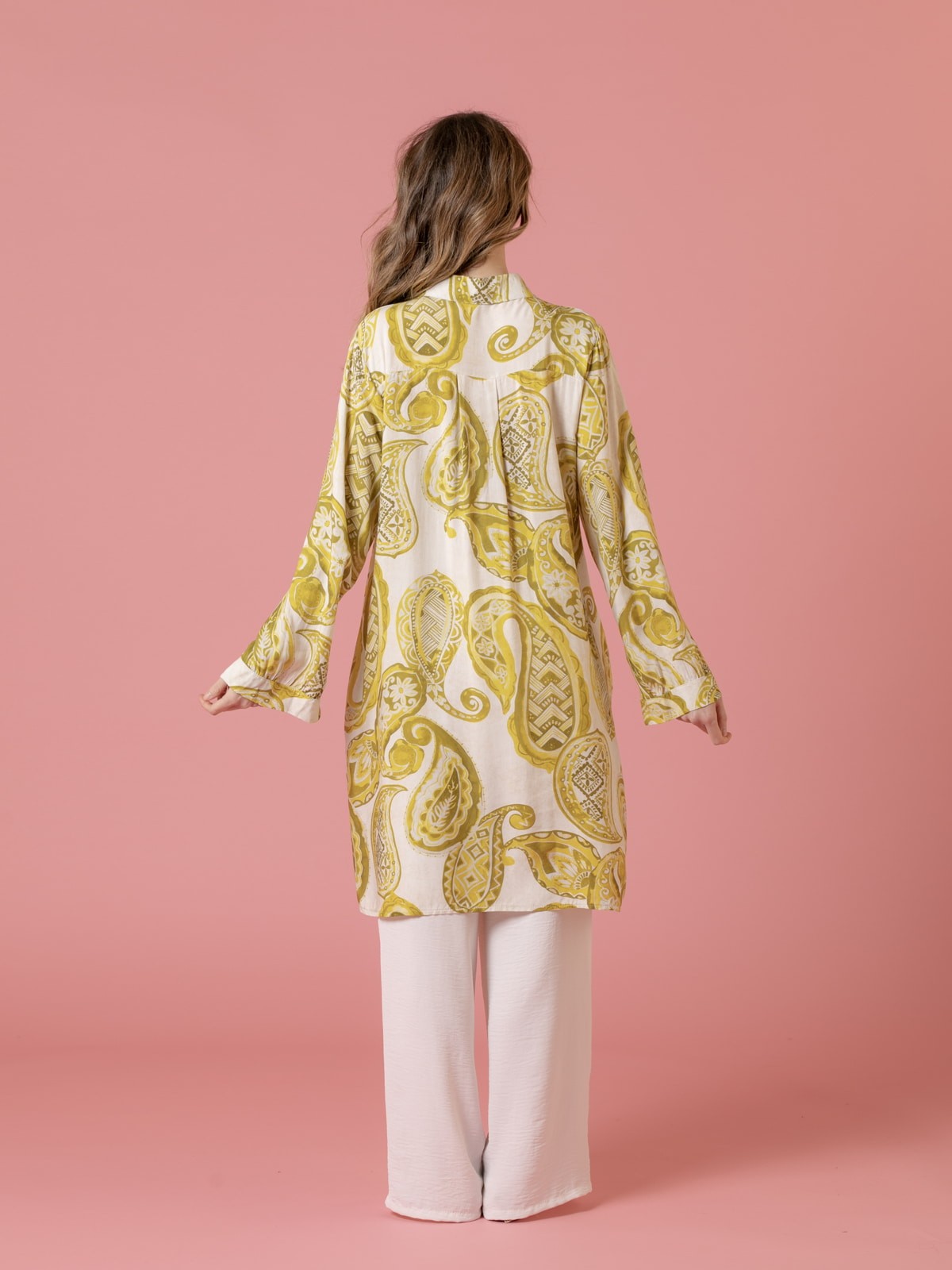 Woman Paisley print shirt dress  Lima