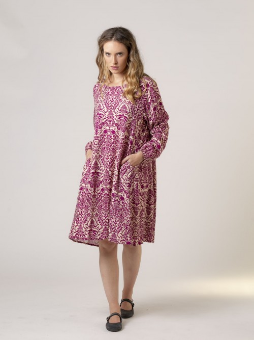 Vestido estampado barroco