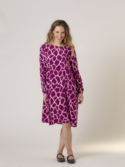 Vestido estampado animal print