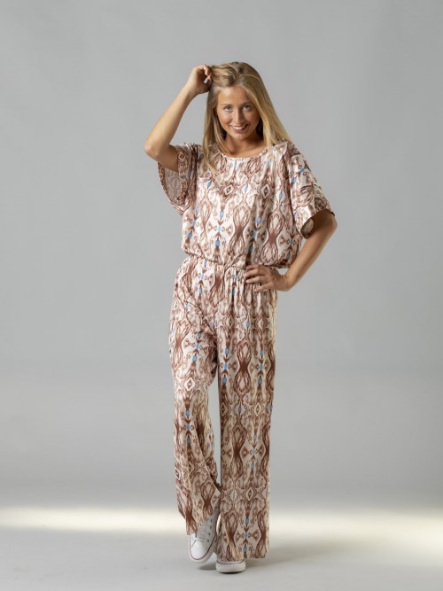 Pantalon de punto estampado