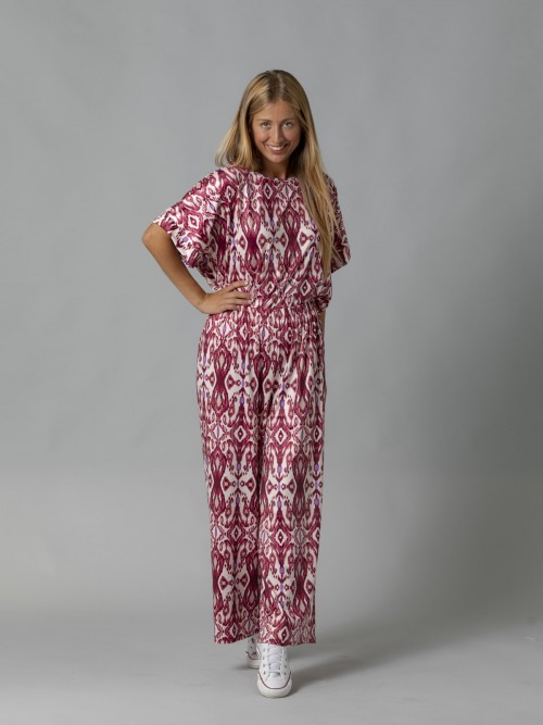 Pantalon de punto estampado