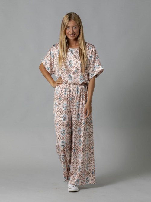 pantalon estampado punto fluido