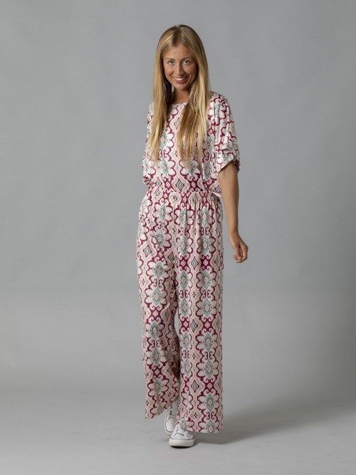 pantalon estampado punto fluido