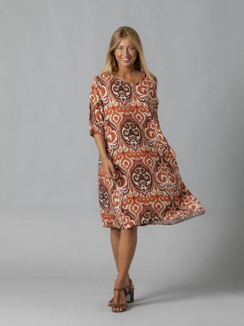Vestido fluido con bolsillos