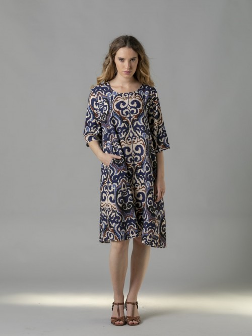 Vestido fluido con bolsillos
