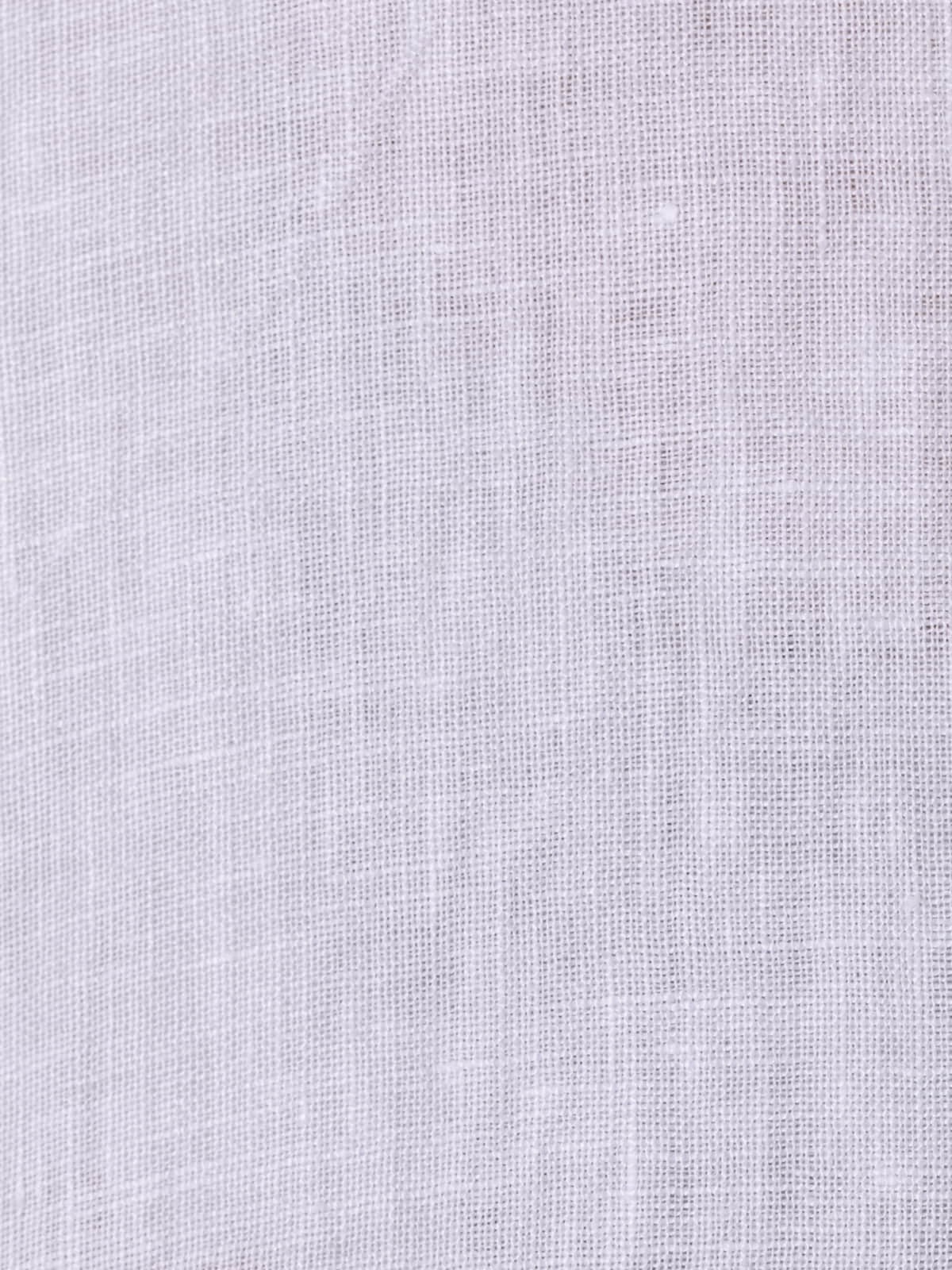Woman Linen blouse with straps on the shoulder White