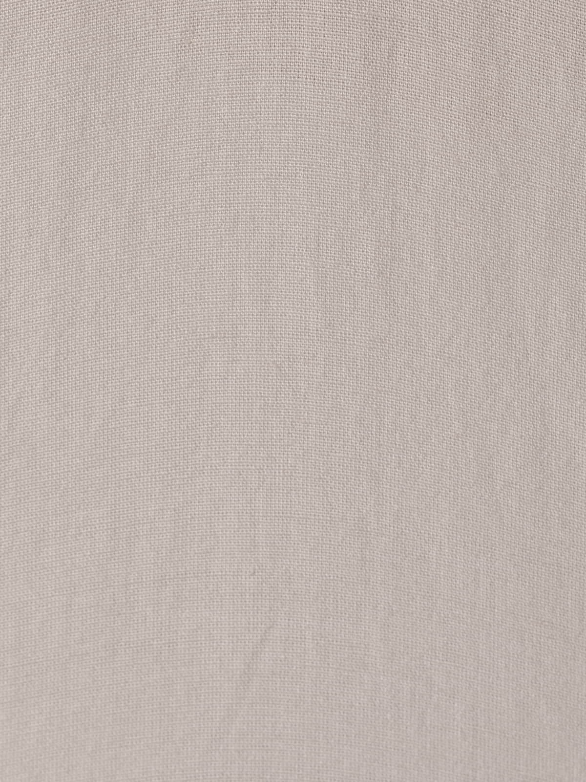 Woman V-neck blouse with satin trims Beige