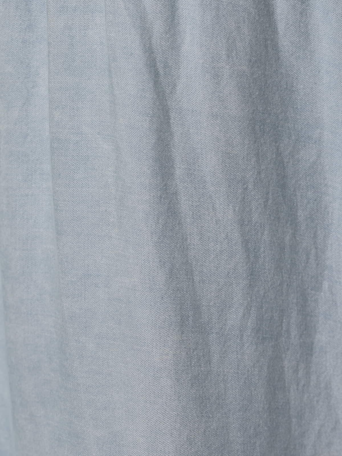 Woman Long buttoned tencel dress  Blue