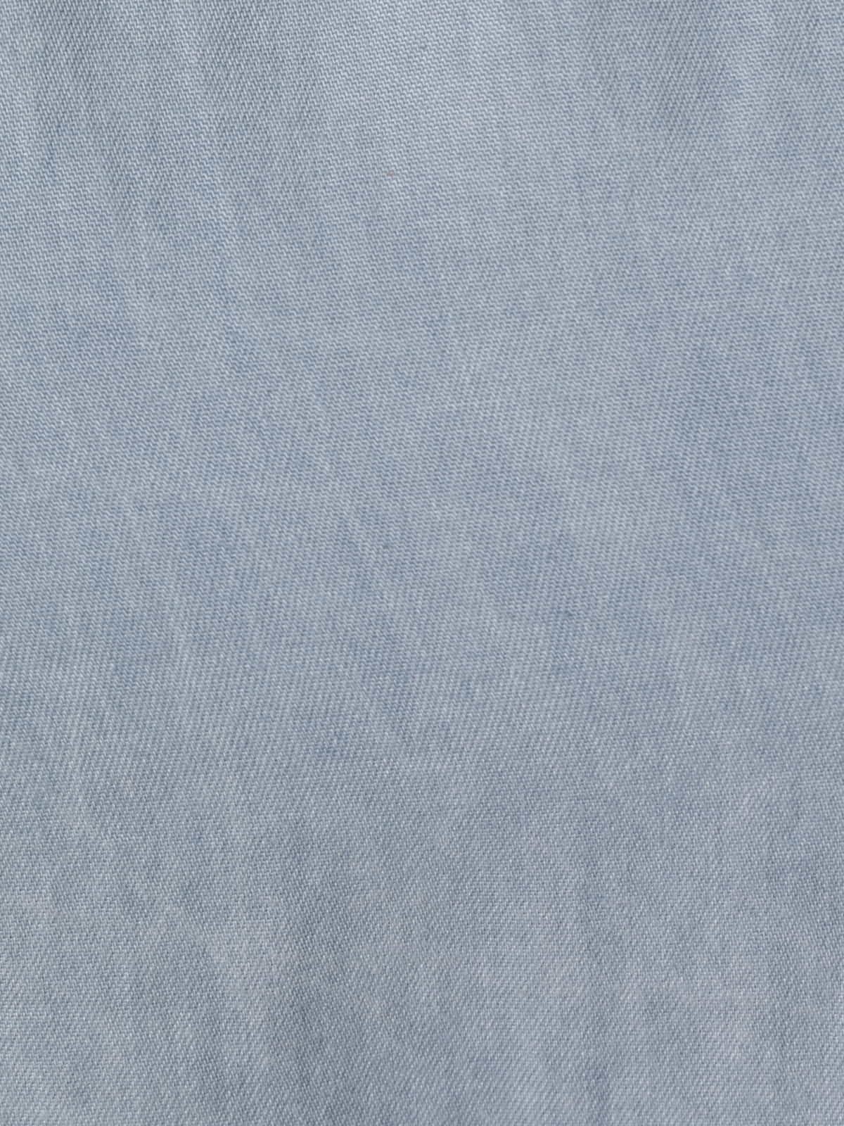 Woman Short fluid tencell dress  Blue