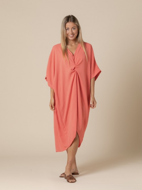 Woman Oversize trendy knot dress  pomelo