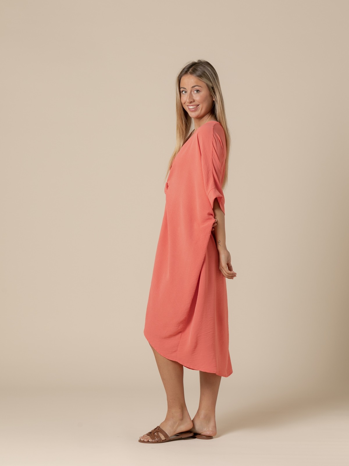 Woman Oversize trendy knot dress  pomelo