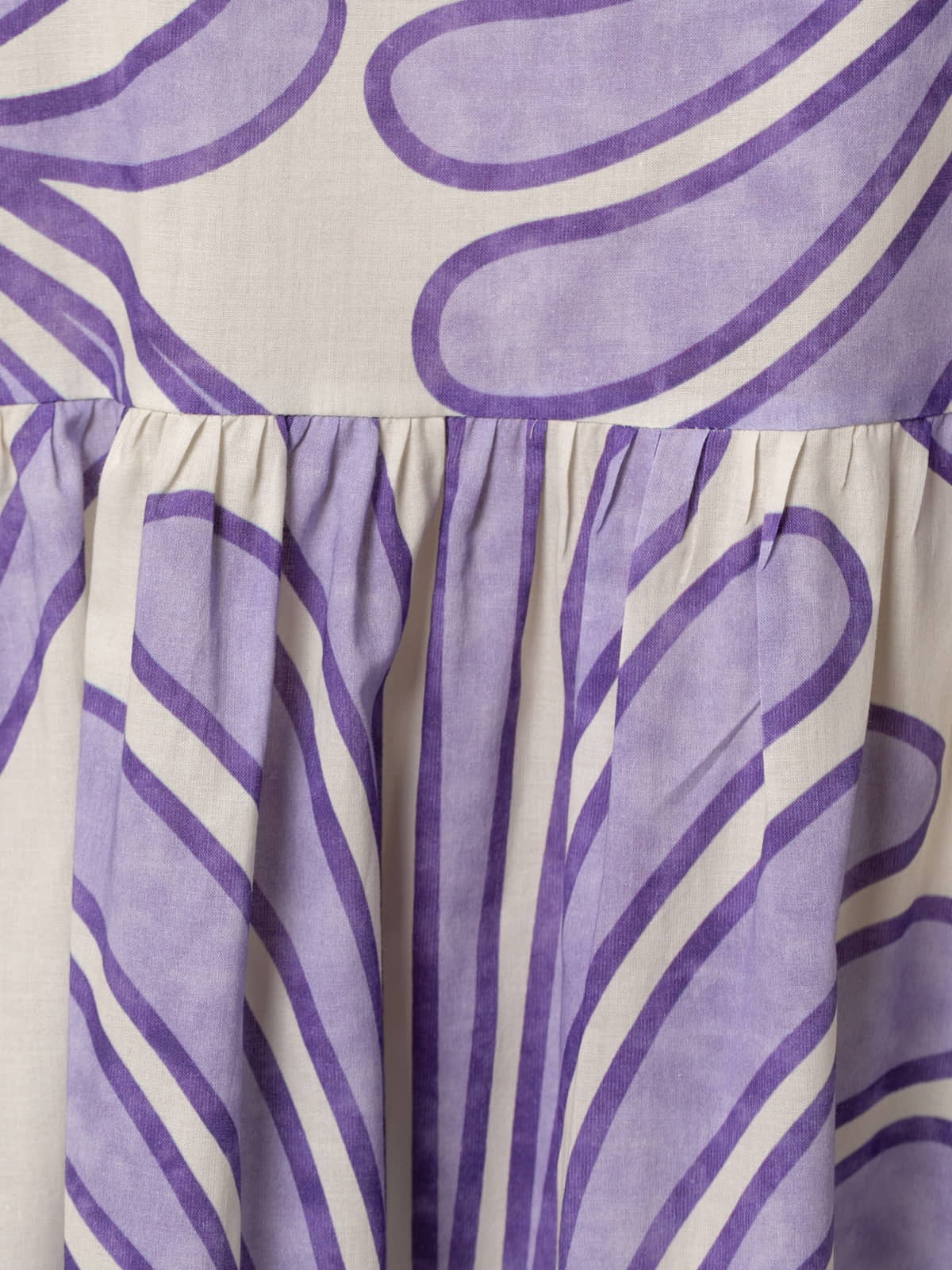 Woman Flowy print long dress  Magenta