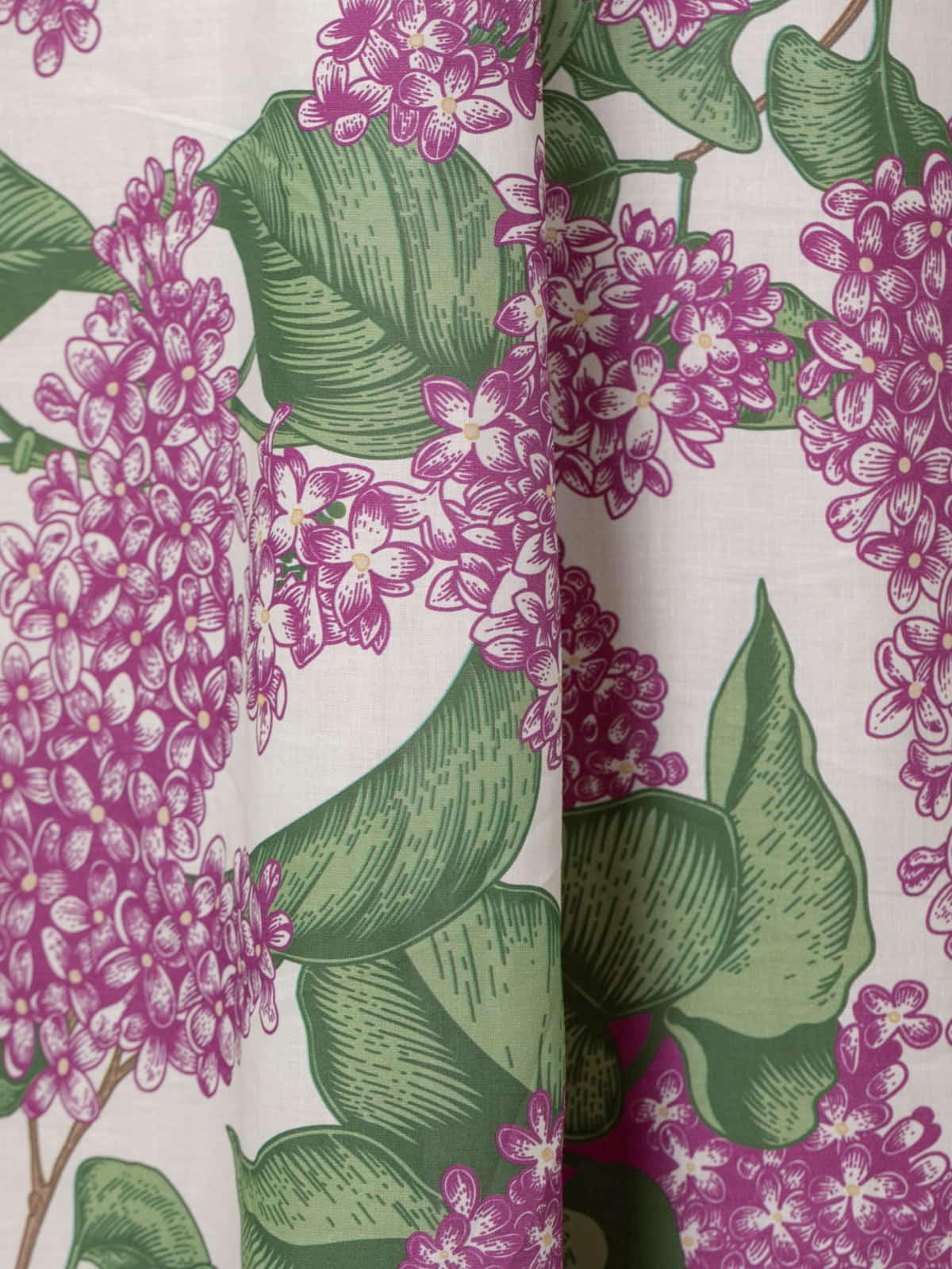 Woman Floral cluster print long dress  Magenta