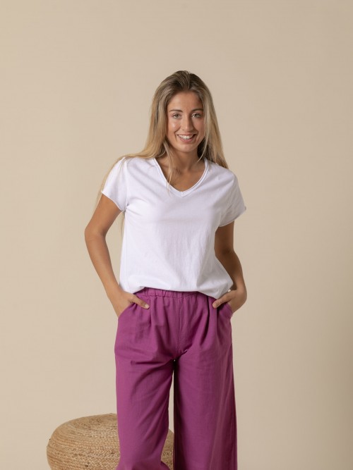 Woman Plain must t-shirt  White